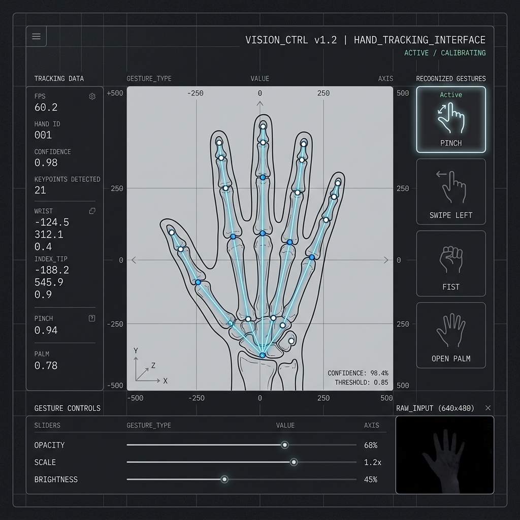 Hand gesture CV system